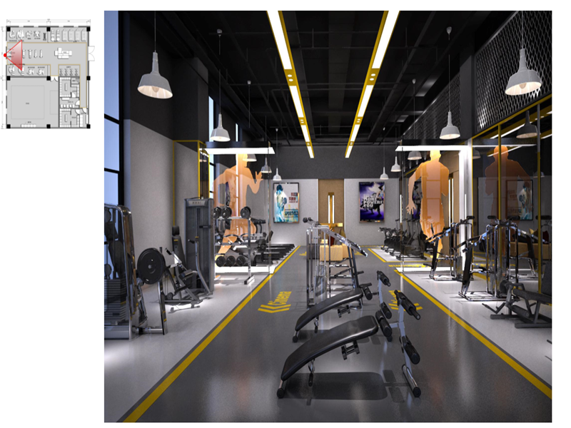 机场员工健身房装修