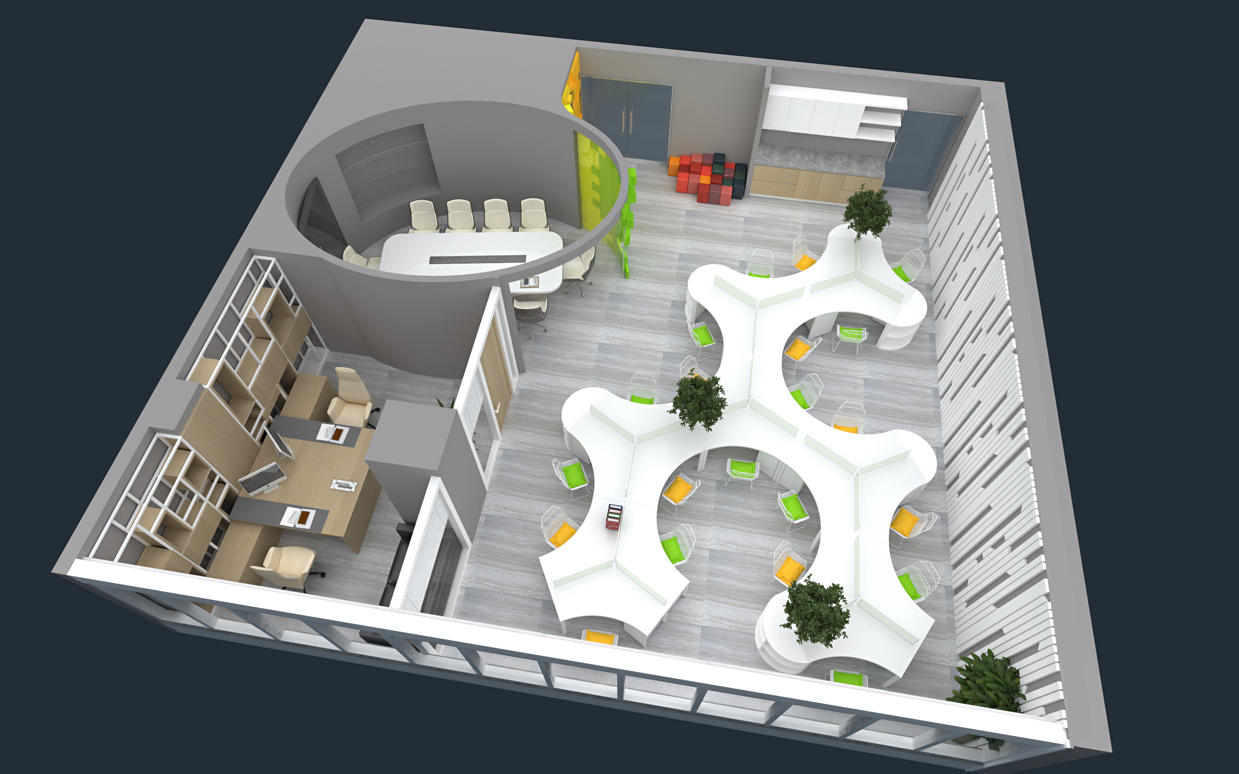 办公室装修设计功能区域如何选材